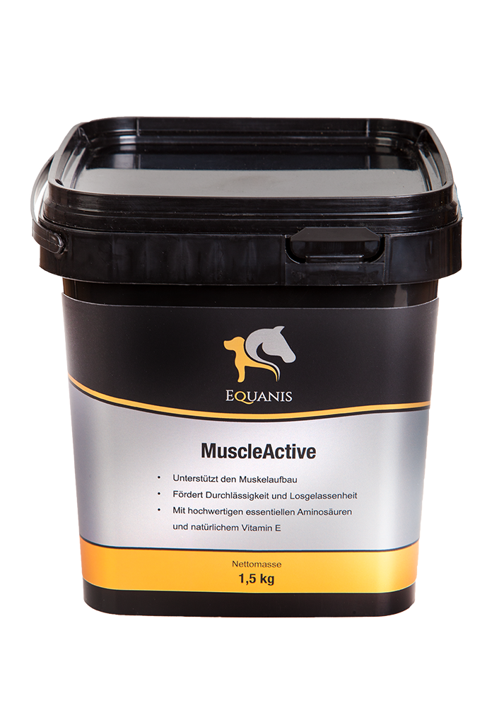 Set  Equanis | Muscle Active | 2x 1,5 kg Pellets | Optimaler Muskelaufbau, -erhaltung + Tuch