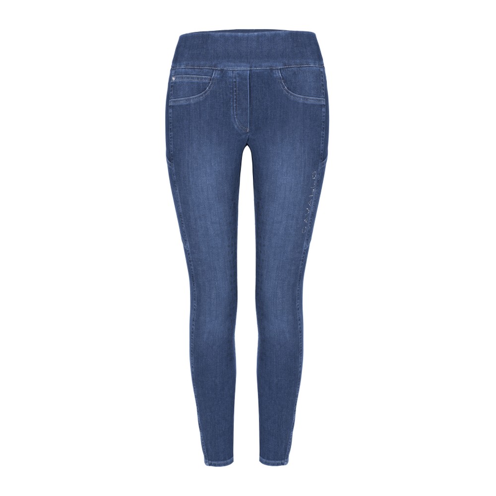 Cavallo | Reitleggings Carly Grip RL Blue Washed 38