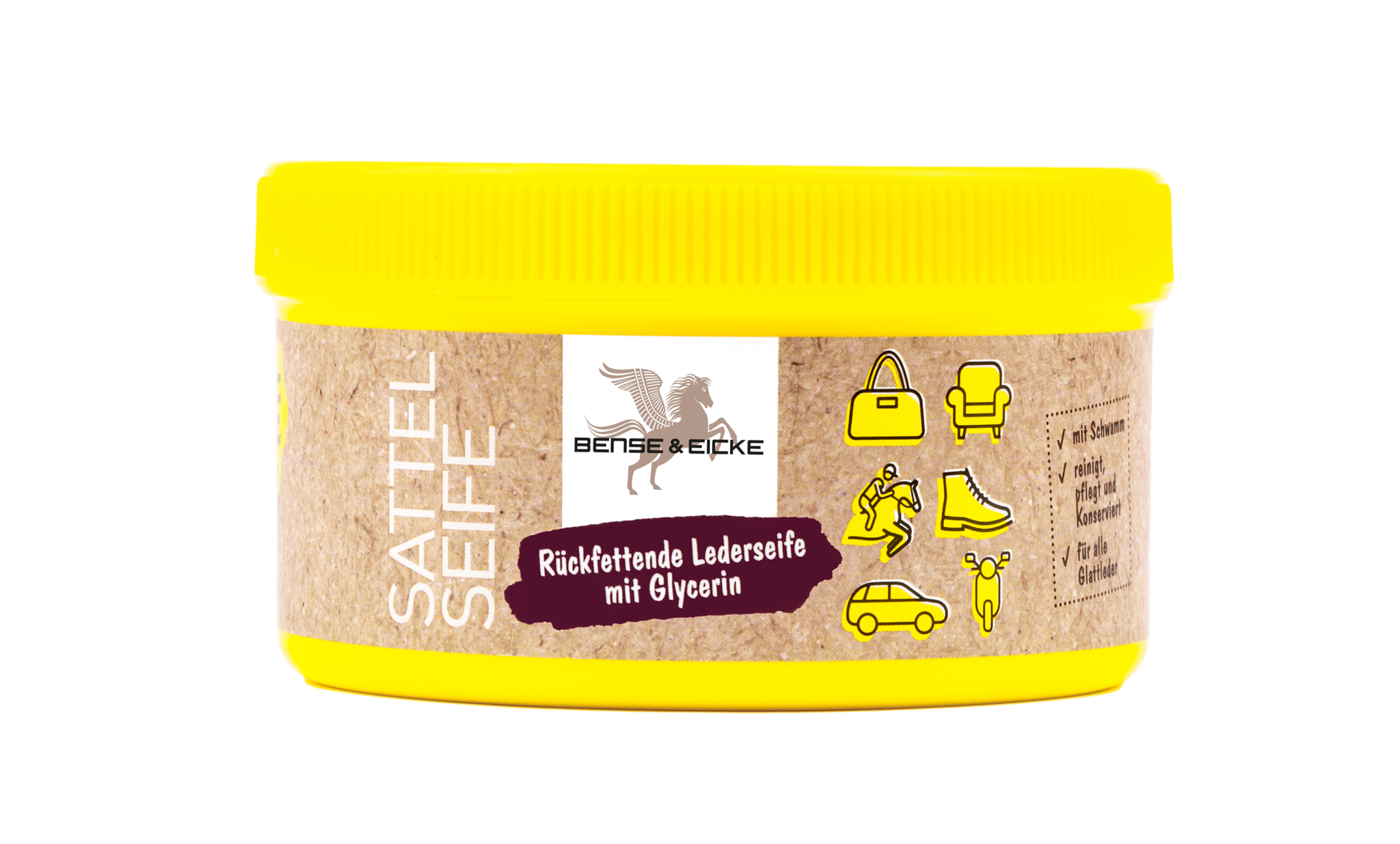 Bense & Eicke | Sattelseife mit Schwamm - 250 ml