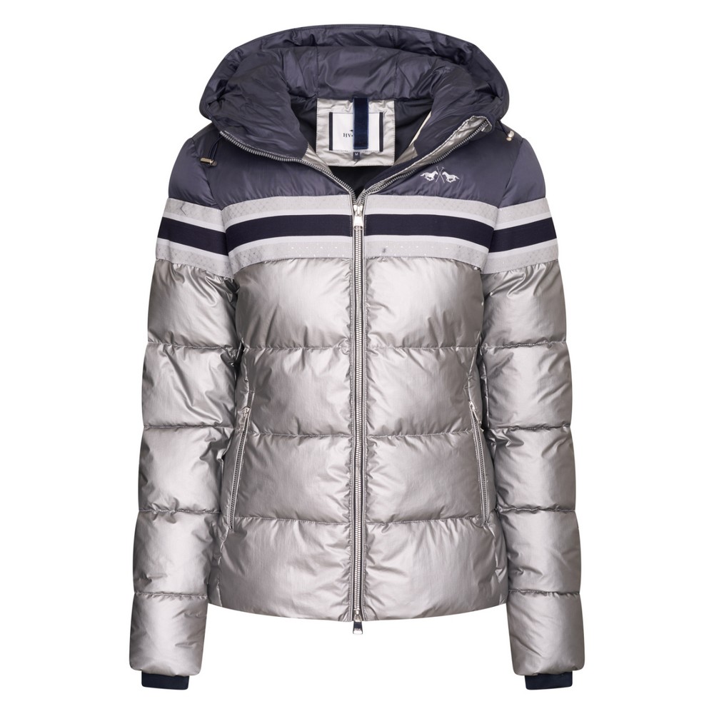 HVP | Steppjacke Elize | Metallic marine-silber - M