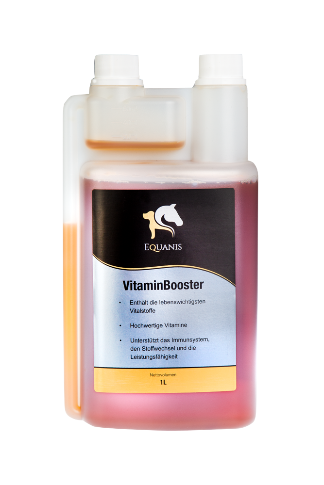 Set Equanis | Vitamin Booster | 2 x 1 Liter flüssig |  Die Vitaminkur für ihr Pferd + Tuch