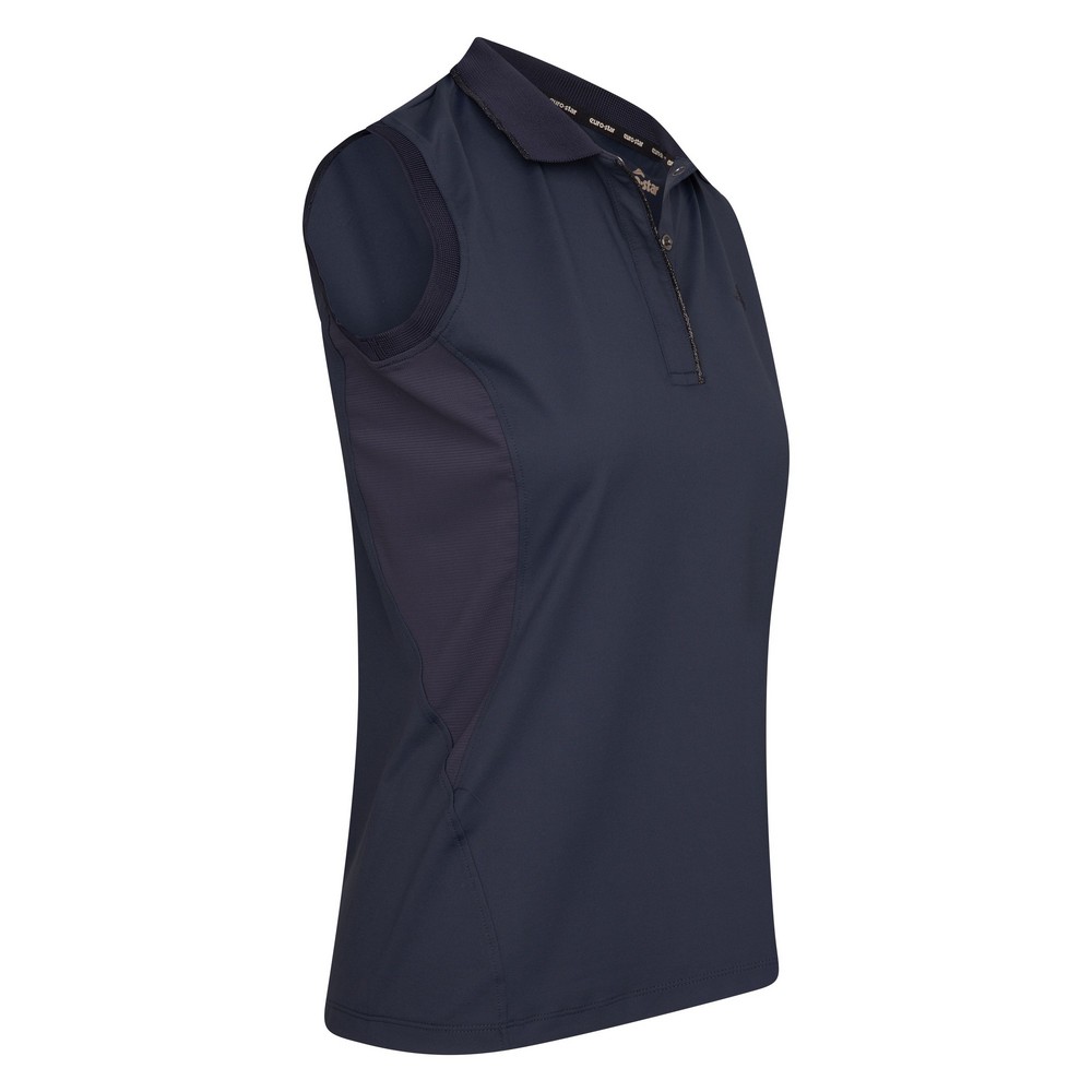 Euro Star Reitmoden | Poloshirt ärmellos ESBres L Navy