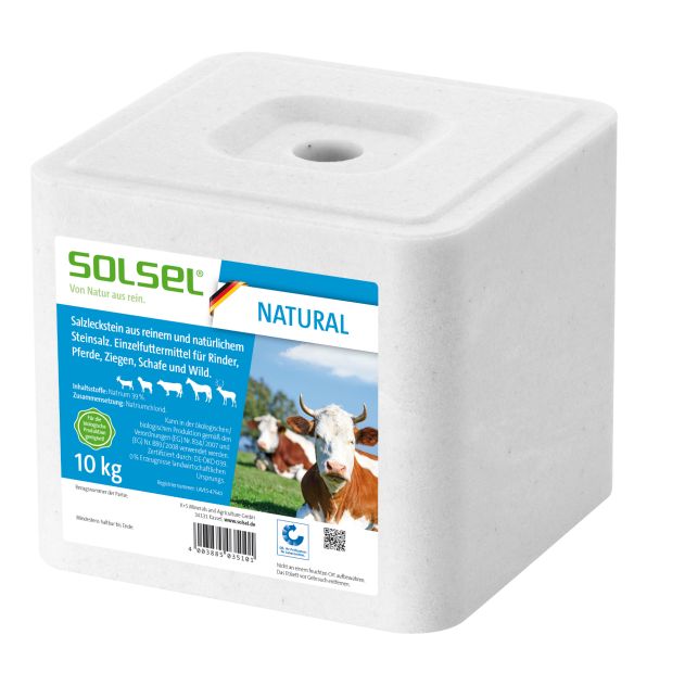 Solsel Salzleckstein Natural 10 kg