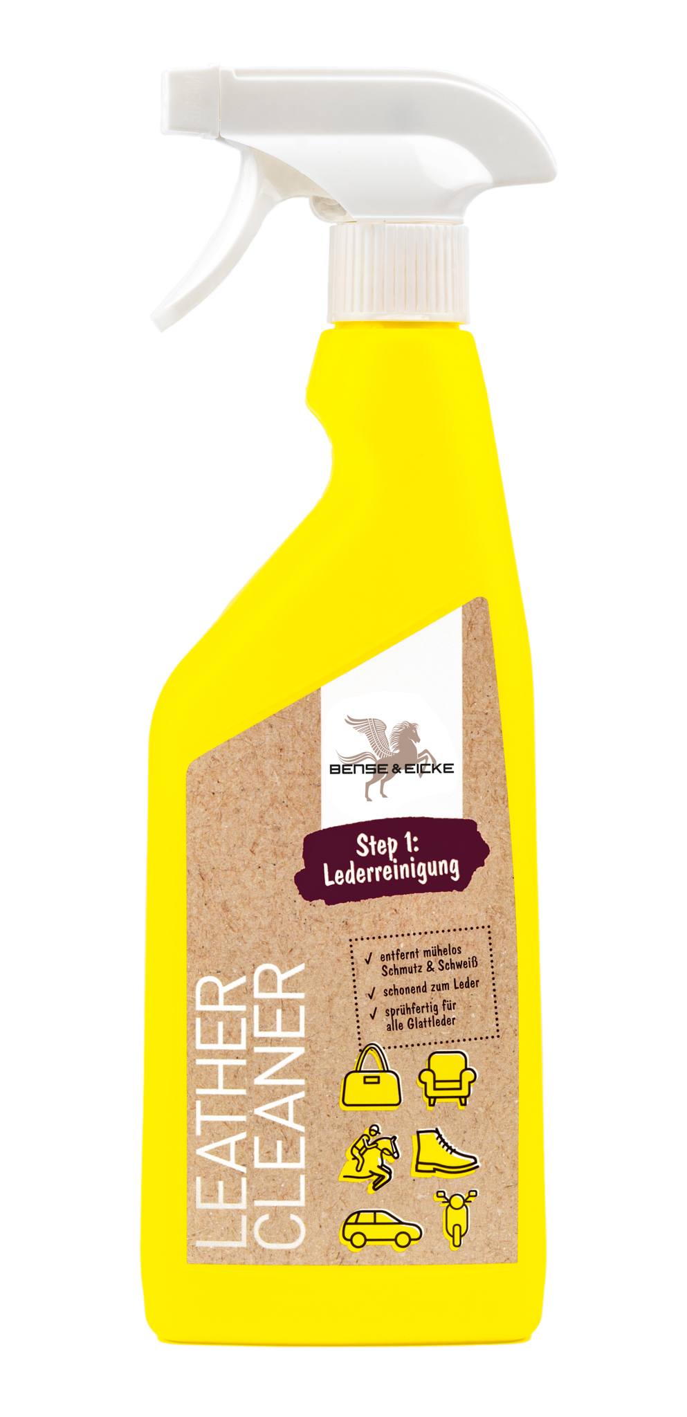 Equipaso | Lederreiniger 500 ml + Leder Conditioner 500 ml + Lederfett farblos 250 ml + Tuch